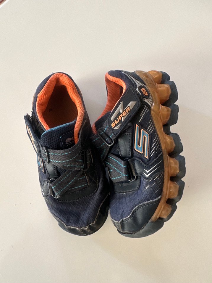 Erkek Çocuk Mavi Desenli Spor Ayakkabı - Görsel 3