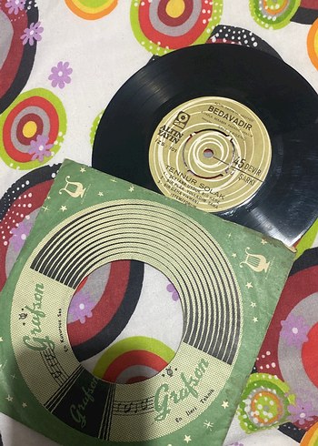 Grişon Vintage 45'lik Plak ve Kapağı - Görsel 2