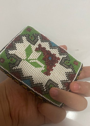 Boncuk İşlemeli Bohem Kadın Cüzdanı - Görsel 3