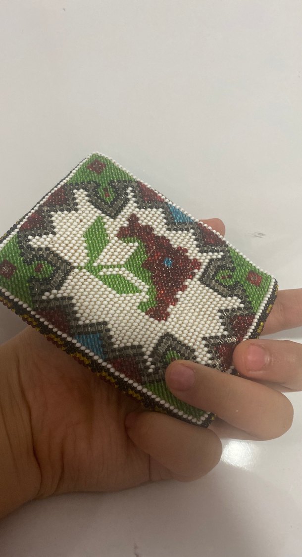 Boncuk İşlemeli Bohem Kadın Cüzdanı - Görsel 3