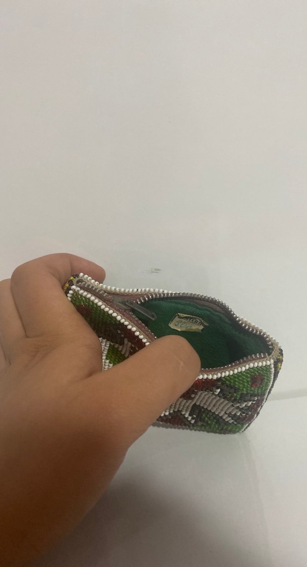 Boncuk İşlemeli Bohem Kadın Cüzdanı - Görsel 2