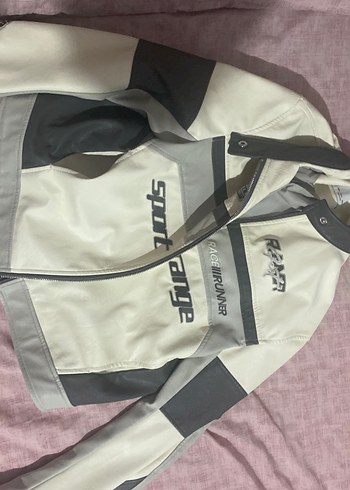 Kadın Beyaz Biker Deri Ceket - Görsel 4