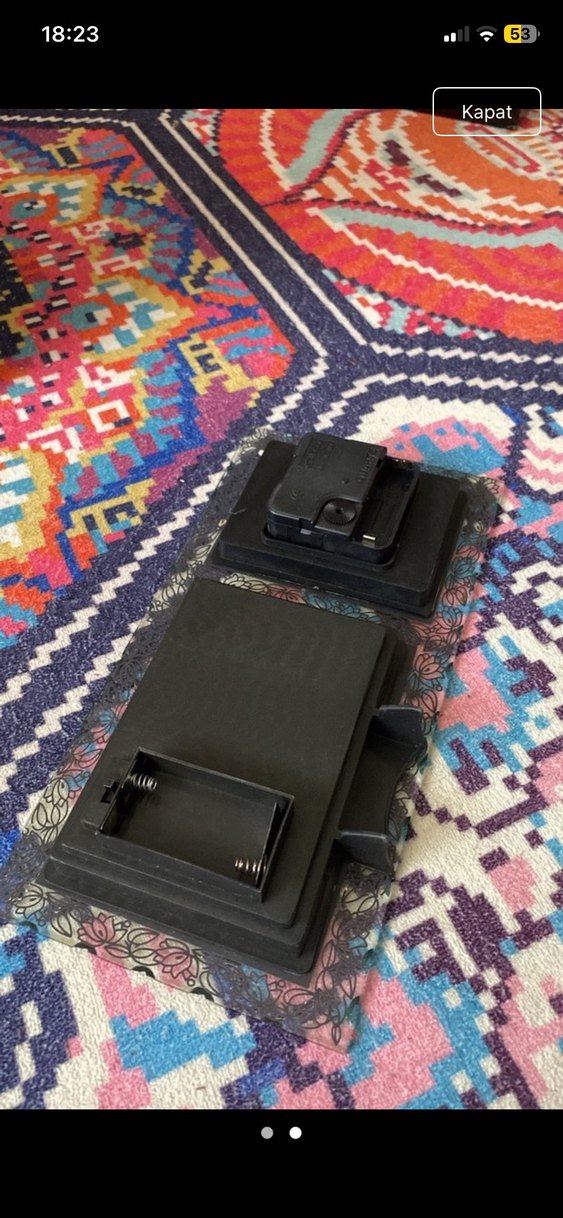 Çiçek Desenli Çok Renkli Masa Saati - Görsel 2