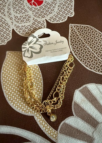 Altın Renk Zincir Detaylı Kadın El Zinciri - Görsel 4