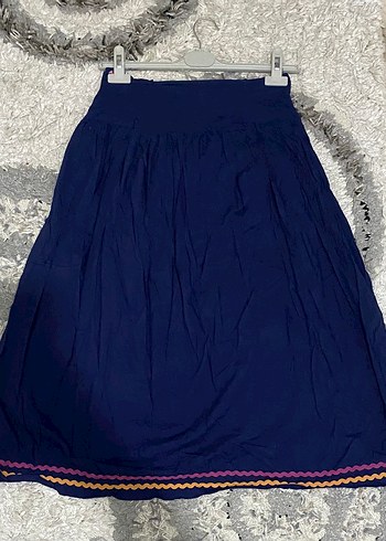 Nakışlı Çok Renkli Uzun Bohem Etek - Görsel 3