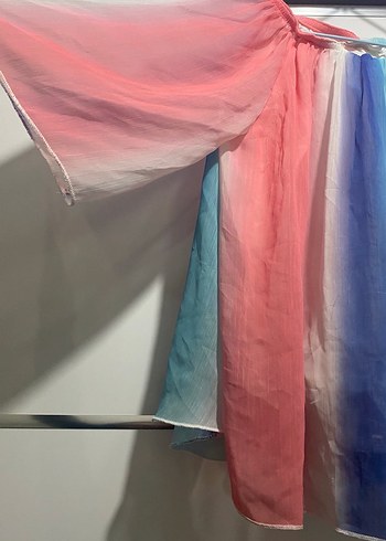 Renkli Drapeli Kız çocuk üst - Görsel 2