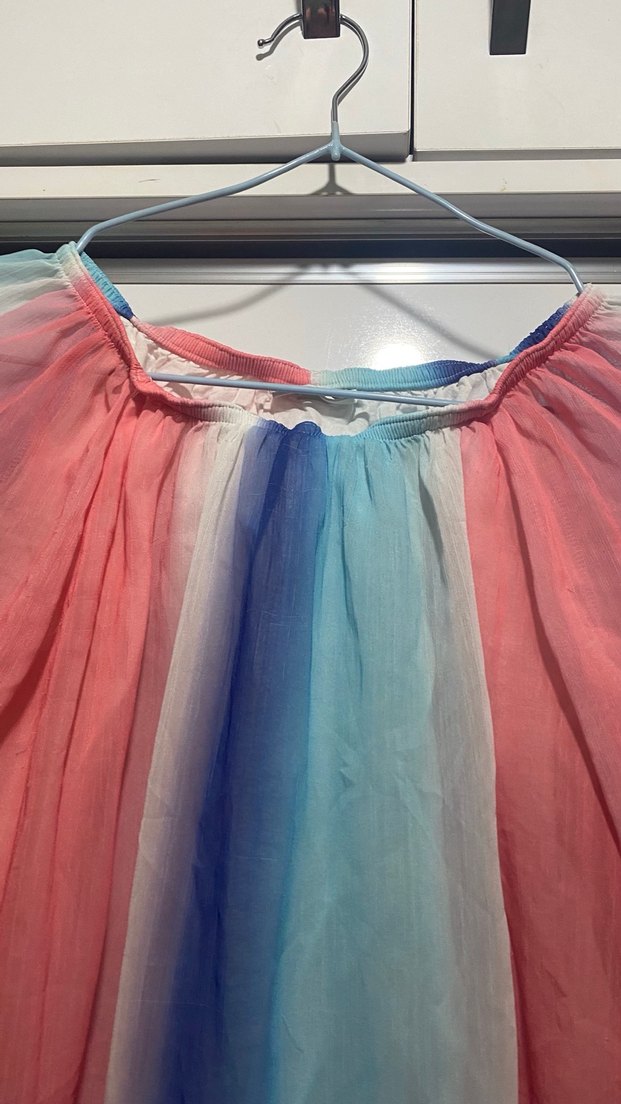 Renkli Drapeli Kız çocuk üst - Görsel 3