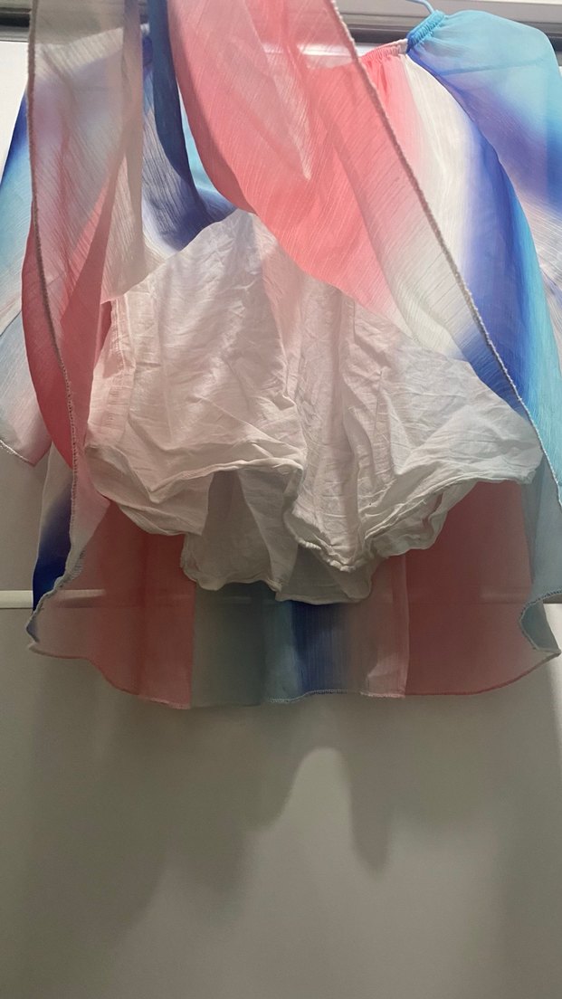 Renkli Drapeli Kız çocuk üst - Görsel 5