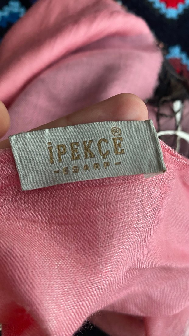 Kadın Çok Renkli İnce İpek Şal - Görsel 4