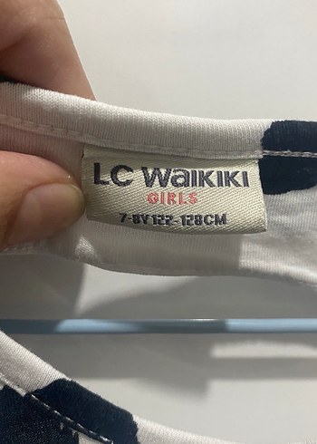 Kolsuz Puantiyeli Kız Çocuk Elbise - Görsel 4