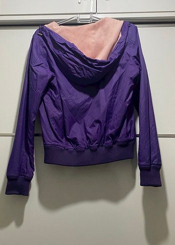 Mor Fermuarlı Kadın Ceket - Görsel 2