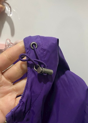 Mor Fermuarlı Kadın Ceket - Görsel 4