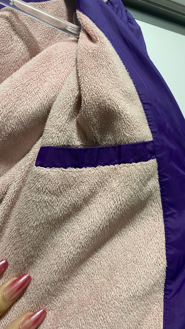 Mor Fermuarlı Kadın Ceket - Görsel 3