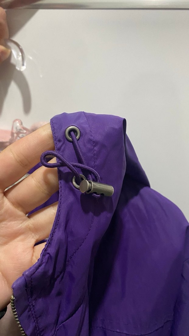 Mor Fermuarlı Kadın Ceket - Görsel 4