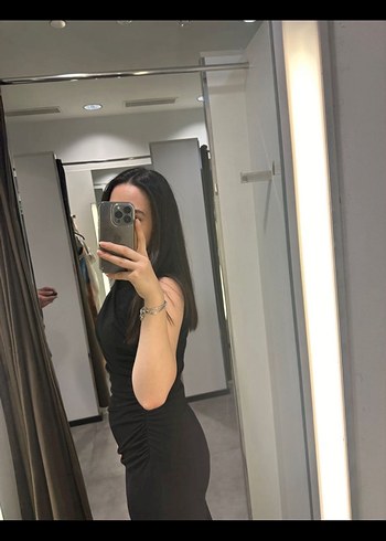 Siyah Midi Kadın Elbise - Görsel 3