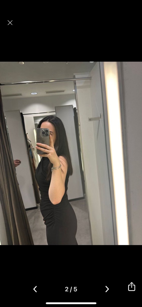 Siyah Midi Kadın Elbise - Görsel 3