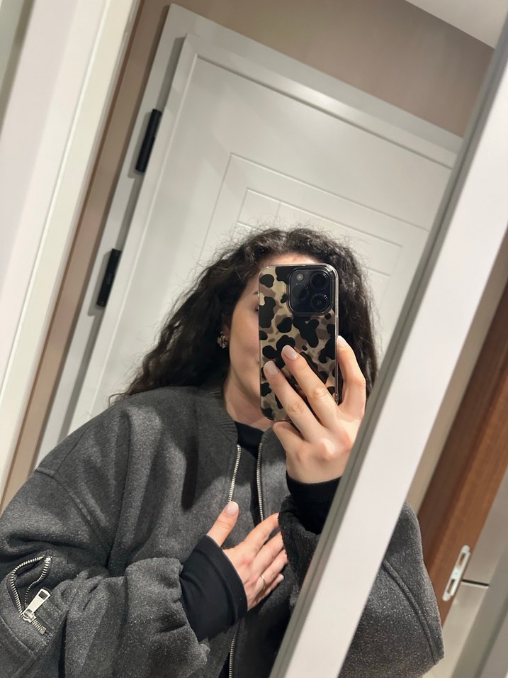 Gri bomber ceket - Görsel 4