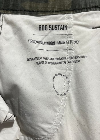 Kadın Kamuflaj Desenli Belden Bağcıklı Bol Kesim Pantolon - Görsel 5