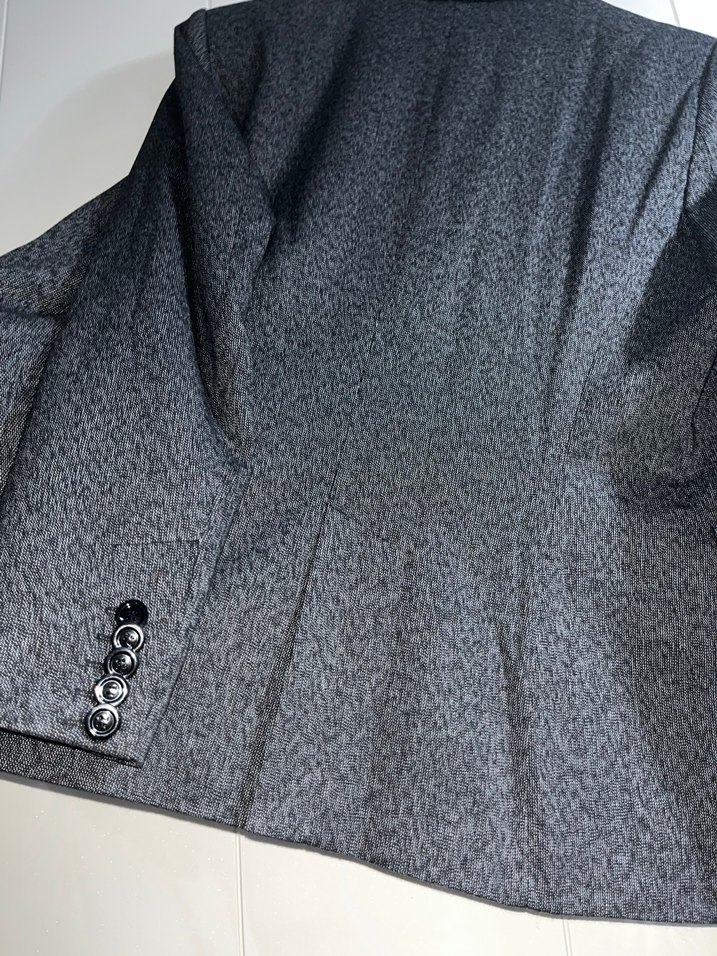 Gri Düğmeli Kadın Blazer Ceket - Görsel 5