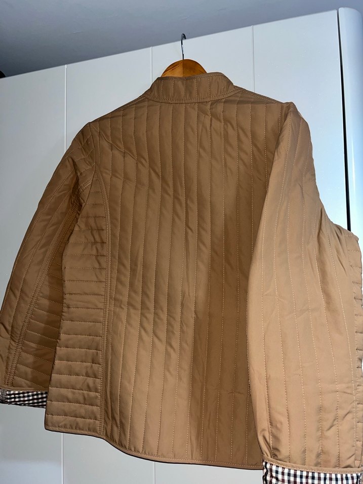 Bej Kadın Midi Boy Fermuarlı Ceket - Görsel 4