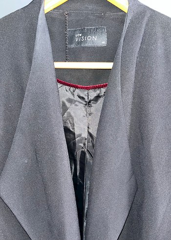 Siyah Düğmeli Kadın Blazer Ceket - Görsel 2