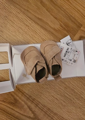 Erkek Bebek Bej Süet İlk Adım Ayakkabısı
