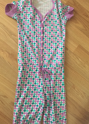 Puantiyeli tulum pijama