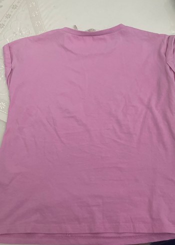 Kız Çocuk Pullu Unicorn Baskılı Tişört - Görsel 3