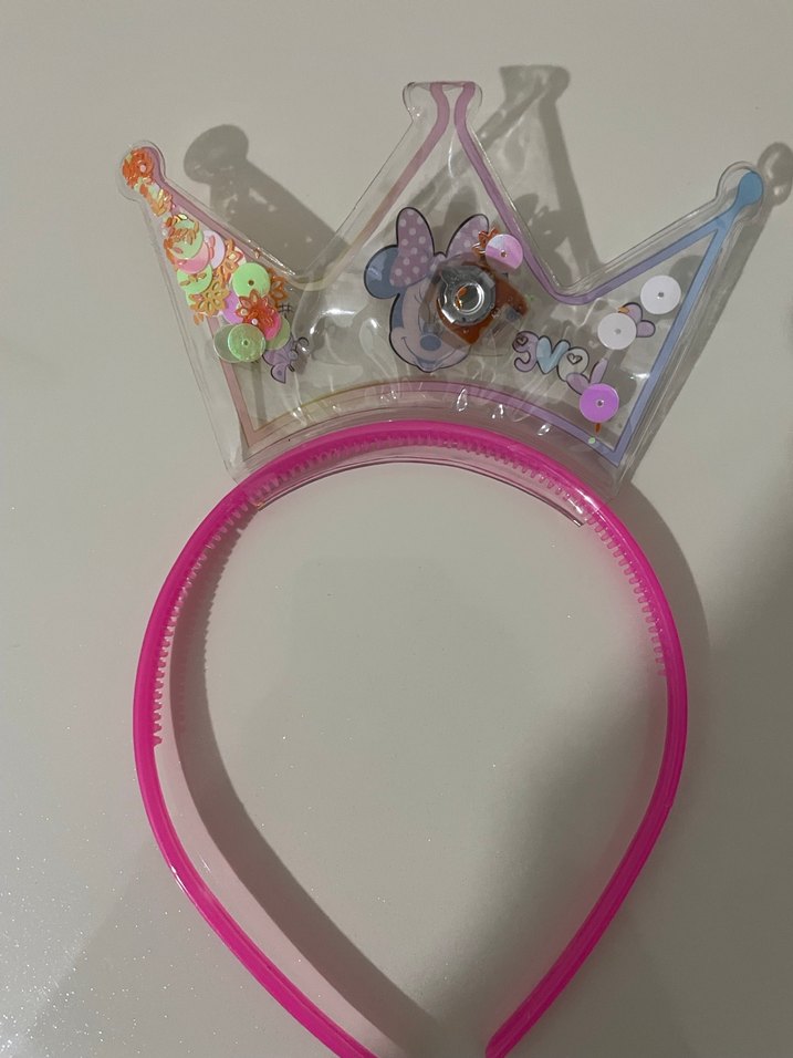 Renkli Minnie Mouse Taç Saç Bandı - Görsel 2