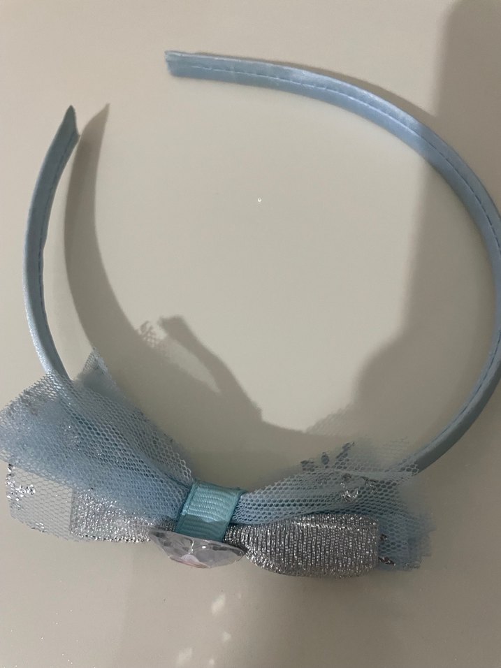 ELSA Nakışlı Mavi Fiyonk Taç - Görsel 2