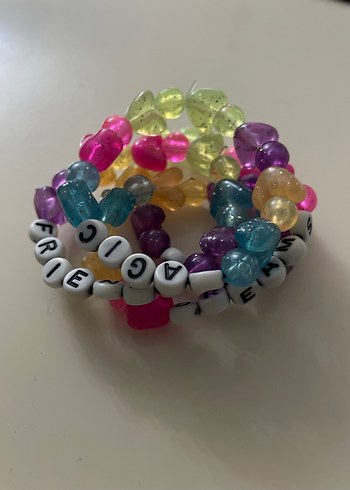 Renkli Boncuklu Arkadaşlık  Bebek Kız Çocuk Bileklik - Görsel 2