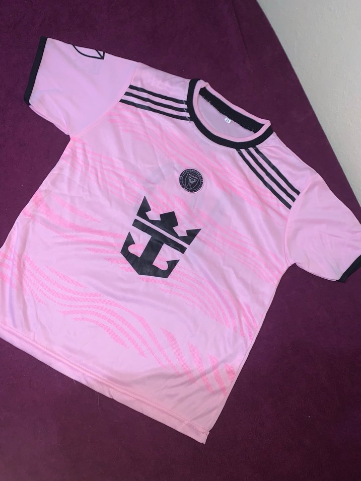 Pembe Kısa Kollu Spor Takım forması - Görsel 3