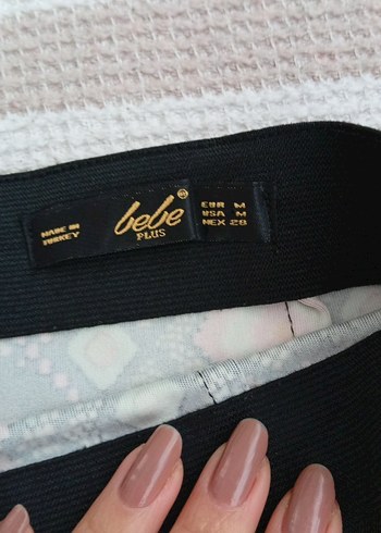 Detaylı Bohem Desenli Uzun Kalem Etek - Görsel 2