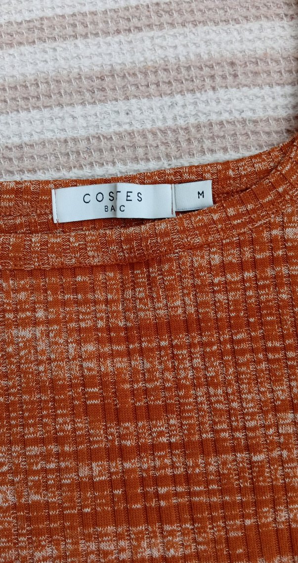 Örgü Kumaş Kısa Kahverengi Kadın Atlet - Görsel 2