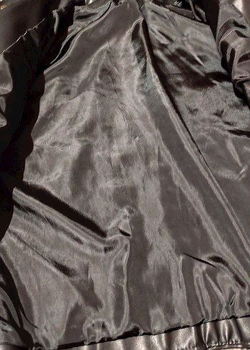 Siyah Kadın Deri Biker Ceket - Görsel 8