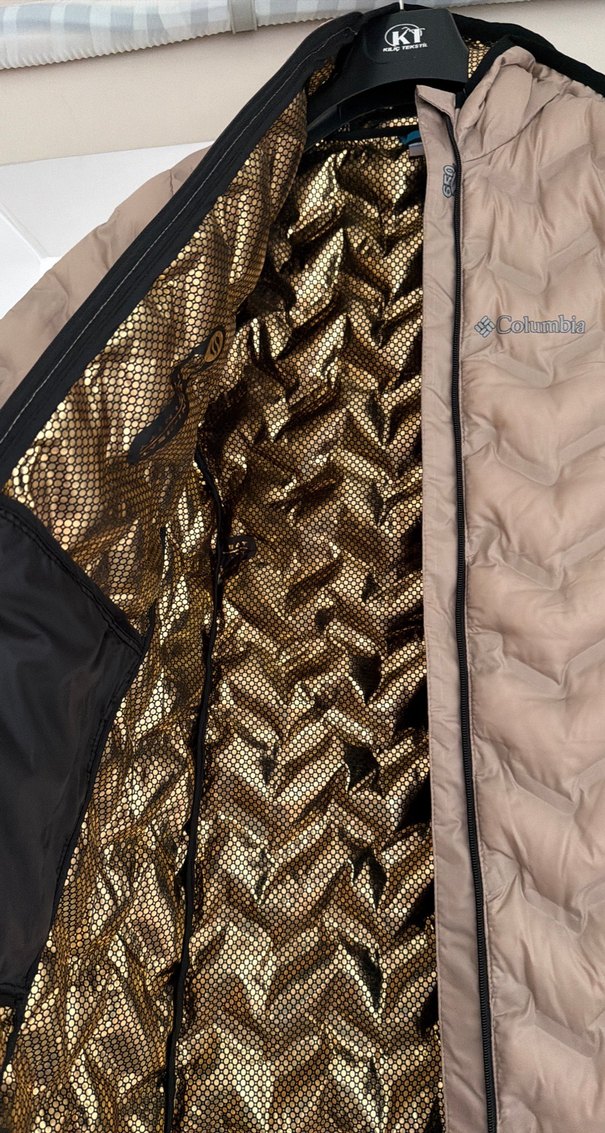 Bej Kadın Uzun Kışlık Mont Fermuarlı - Görsel 2