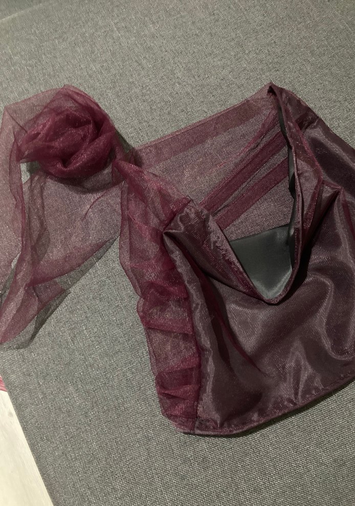 Kadın Mor Saten Drapeli Büstiyer - Görsel 5