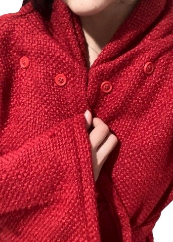 Kırmızı Panço - Görsel 2