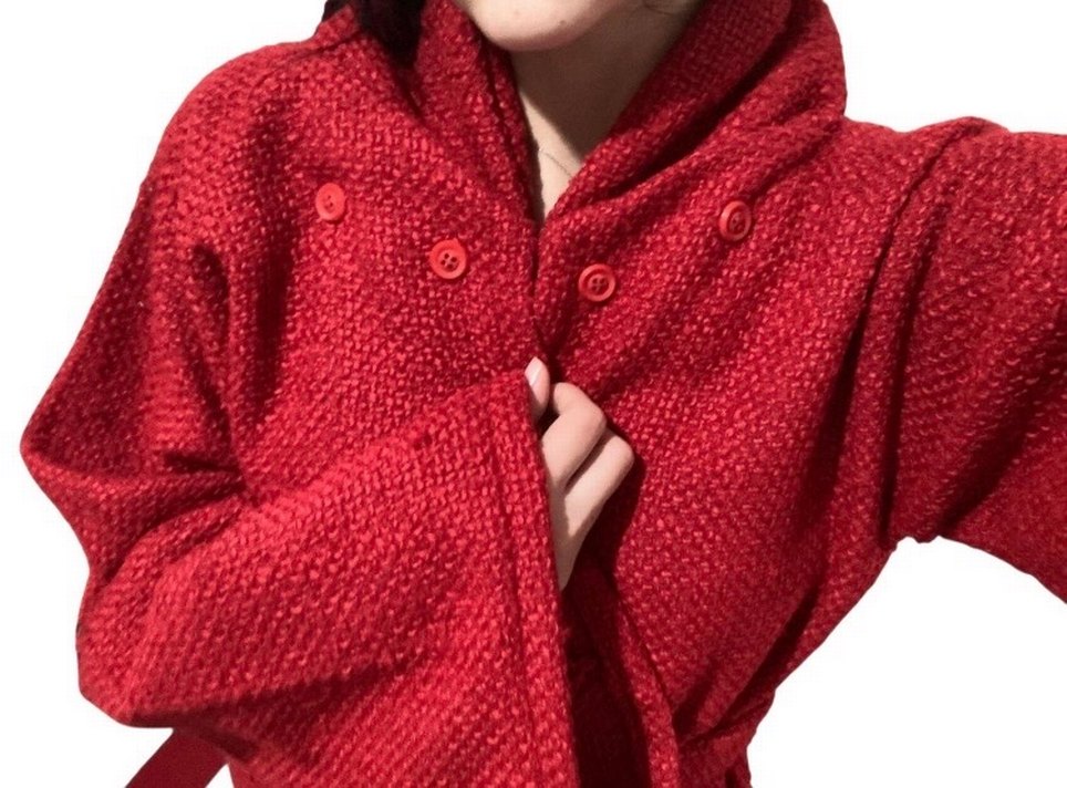 Kırmızı Panço - Görsel 2