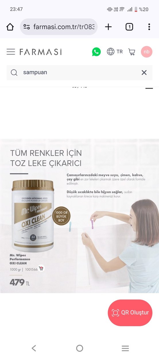 Mr. Wipes Oxi Clean Leke çıkarıcı - Görsel 2