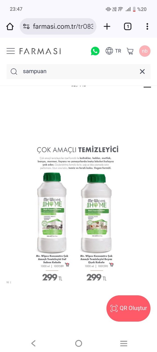 MrWipes Çok Amaçlı Temizleyici 1000 ml - Görsel 2