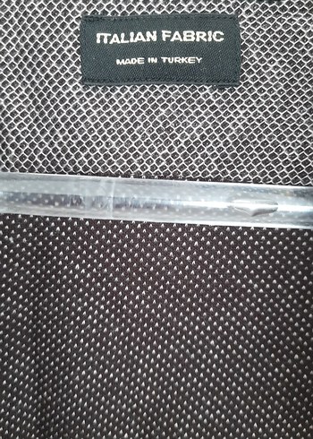 Kahve Gri  Keten Uzun Kollu Düğmeli Erkek Gömlek - Görsel 4