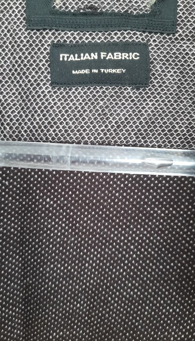 Kahve Gri  Keten Uzun Kollu Düğmeli Erkek Gömlek - Görsel 4