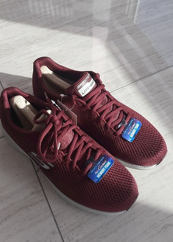 Bordo Skechers Hafif Spor Ayakkabı - Görsel 5