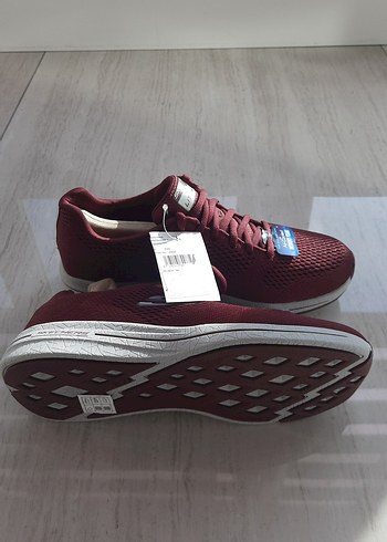 Bordo Skechers Hafif Spor Ayakkabı - Görsel 3
