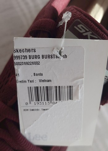 Bordo Skechers Hafif Spor Ayakkabı - Görsel 7