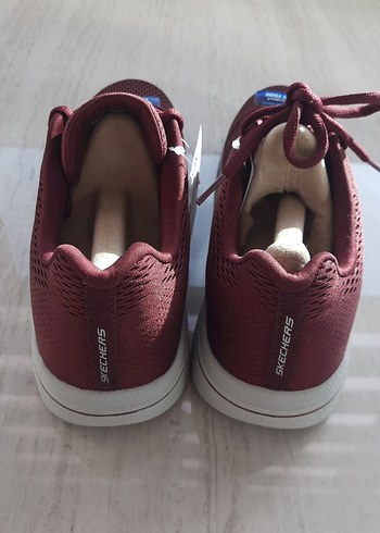 Bordo Skechers Hafif Spor Ayakkabı - Görsel 4