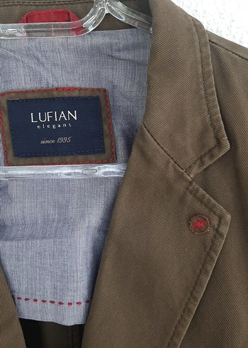 Düğmeli Haki Erkek Keten Ceket - Görsel 3