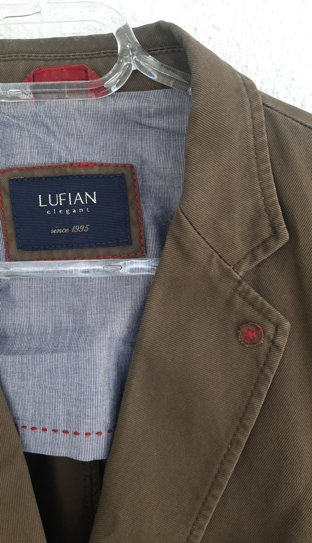 Düğmeli Haki Erkek Keten Ceket - Görsel 3