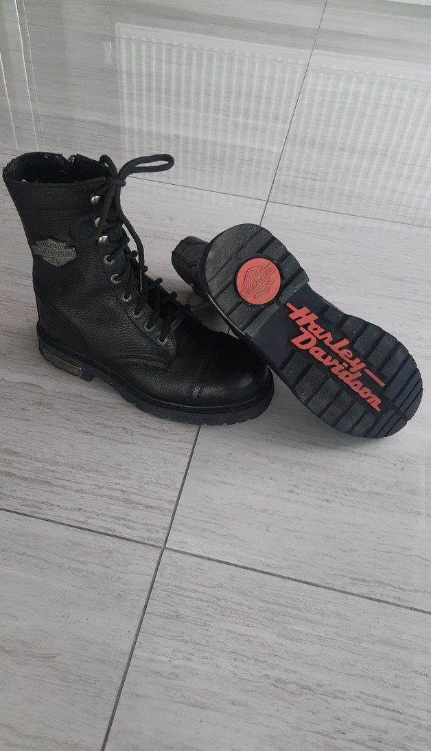 Siyah Deri Biker Botlar Yüksek Topuklu - Görsel 3